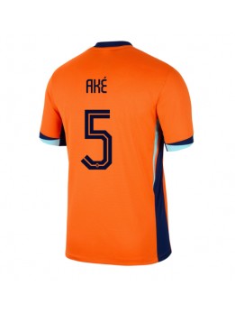 Niederlande Nathan Ake #5 Heimtrikot EM 2024 Kurzarm